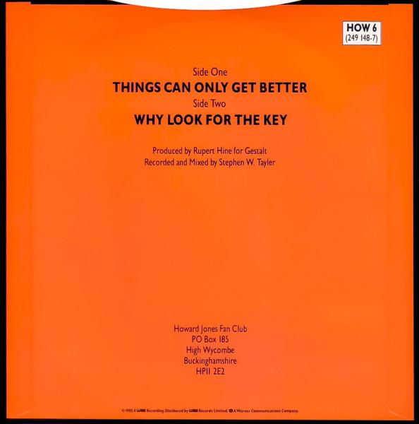 Howard Jones - Things Can Only Get Better - 7 Inch