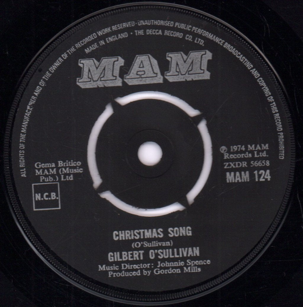 Gilbert O'Sullivan - Christmas Song - 7 Inch