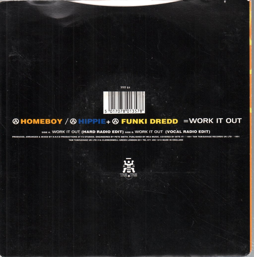 A Homeboy, A Hippie & A Funki Dredd - Work It Out - 7 Inch