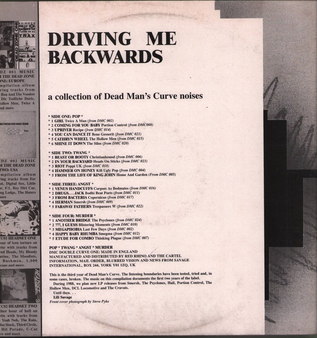 Various Artists - Driving Me Backwards - Double Lp