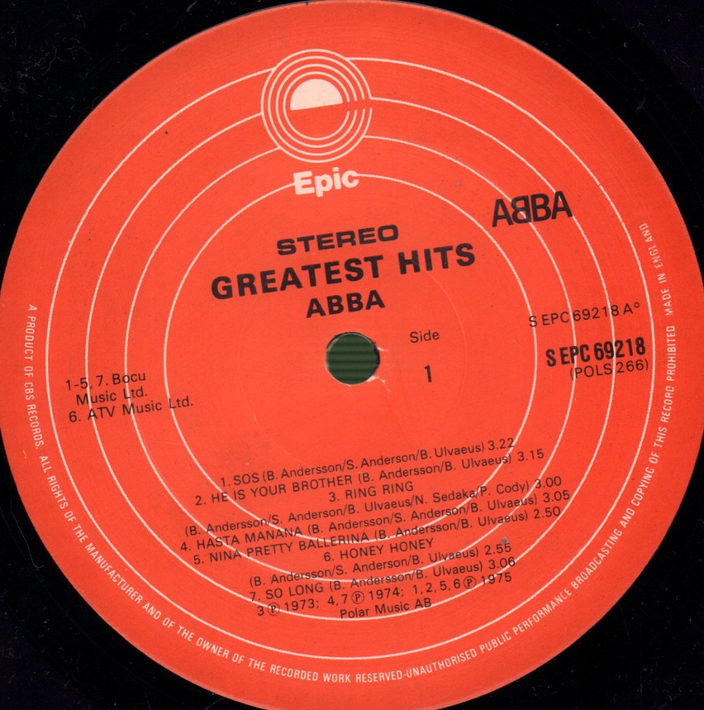 ABBA - Greatest Hits - Lp