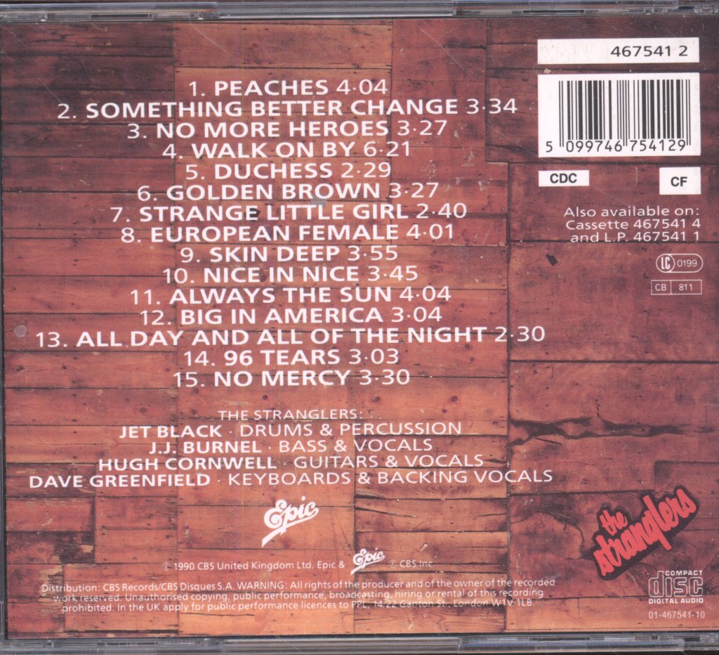 Stranglers - Greatest Hits 1977-1990 - Cd