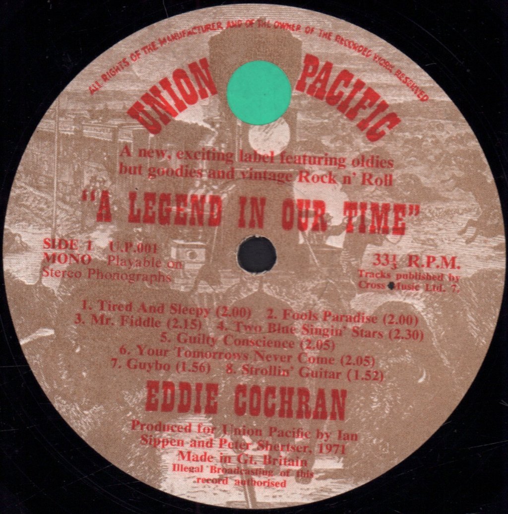 Eddie Cochran - An Legend In Our Time - Lp