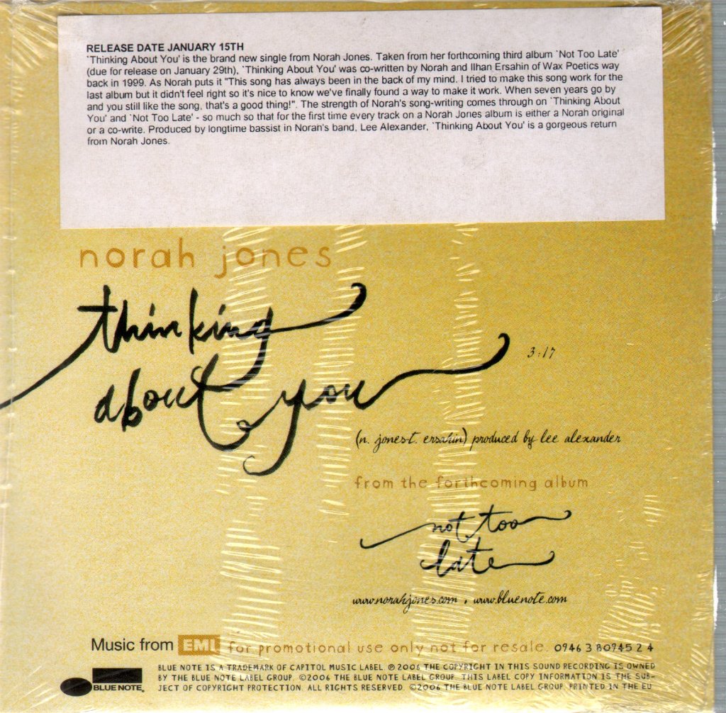 Norah Jones - Thinking About You - Cd