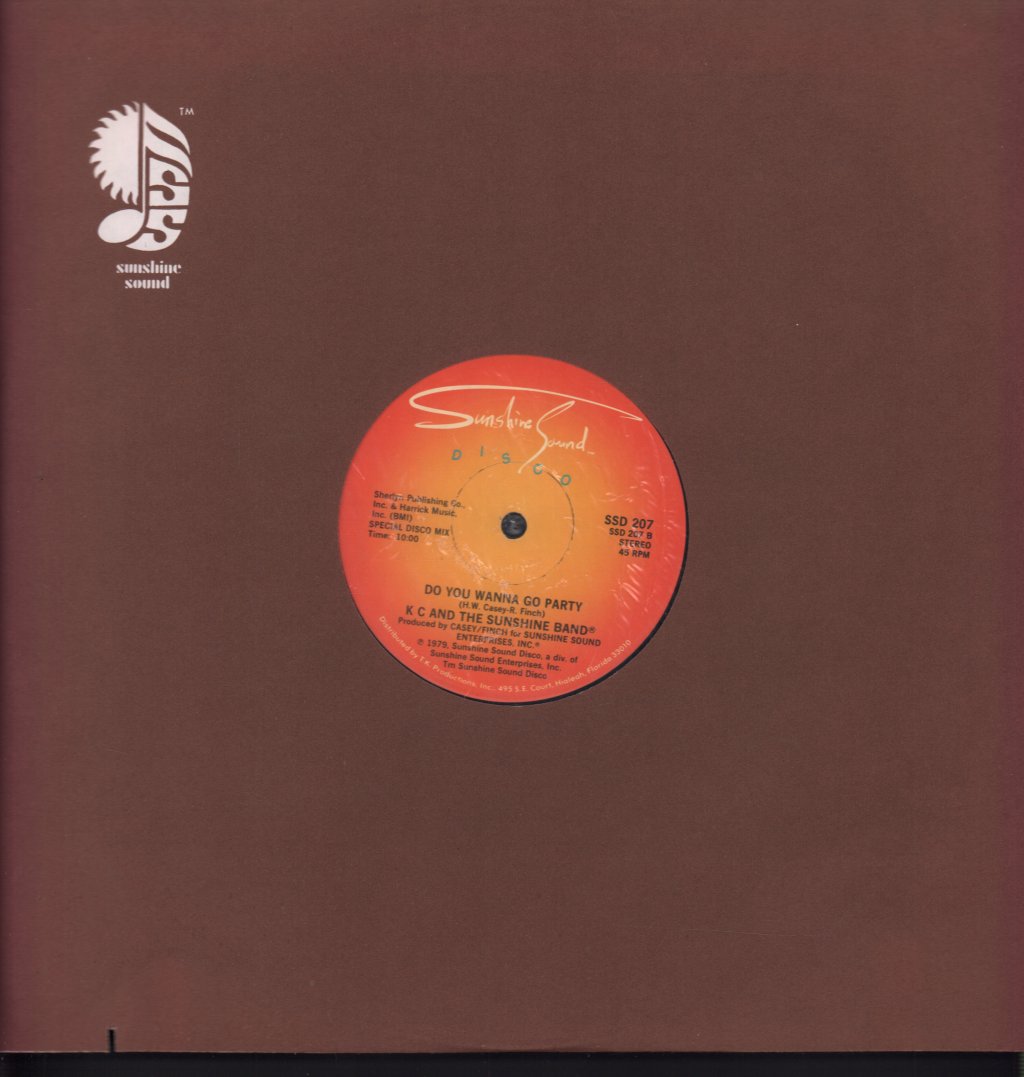 KC And The Sunshine Band - Do You Wanna Go Party - 12 Inch
