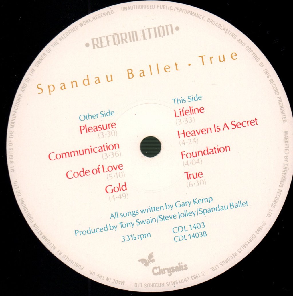 Spandau Ballet - True - Lp