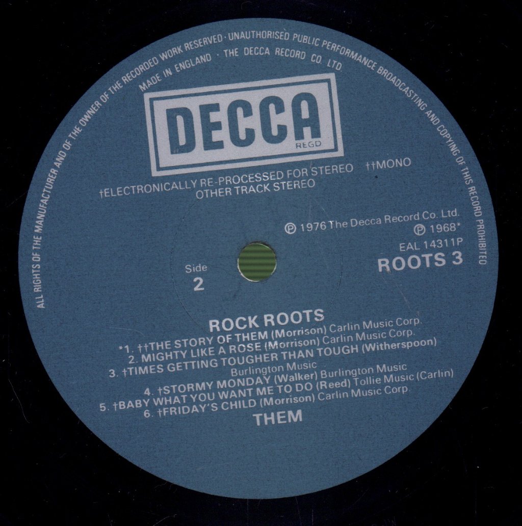 Them - Rock Roots - Lp