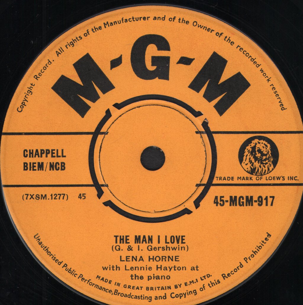 Lena Horne - Man I Love - 7 Inch