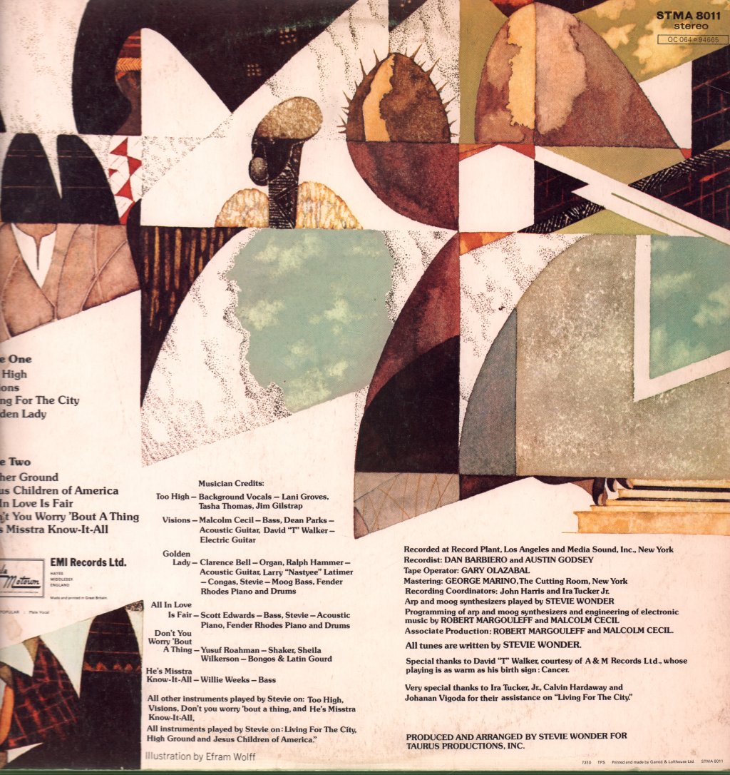 Stevie Wonder - Innervisions - Lp