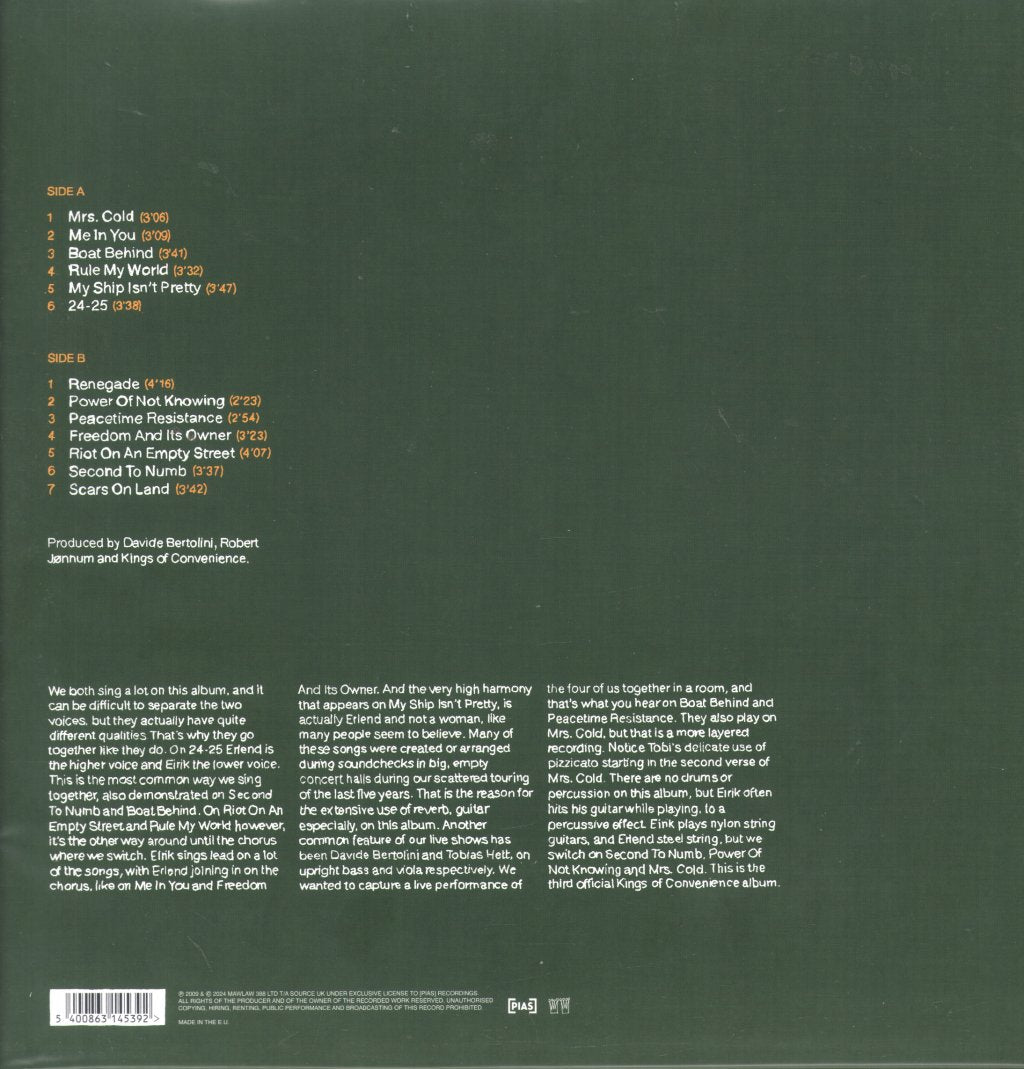 Kings Of Convenience - Declaration of Dependence - Lp