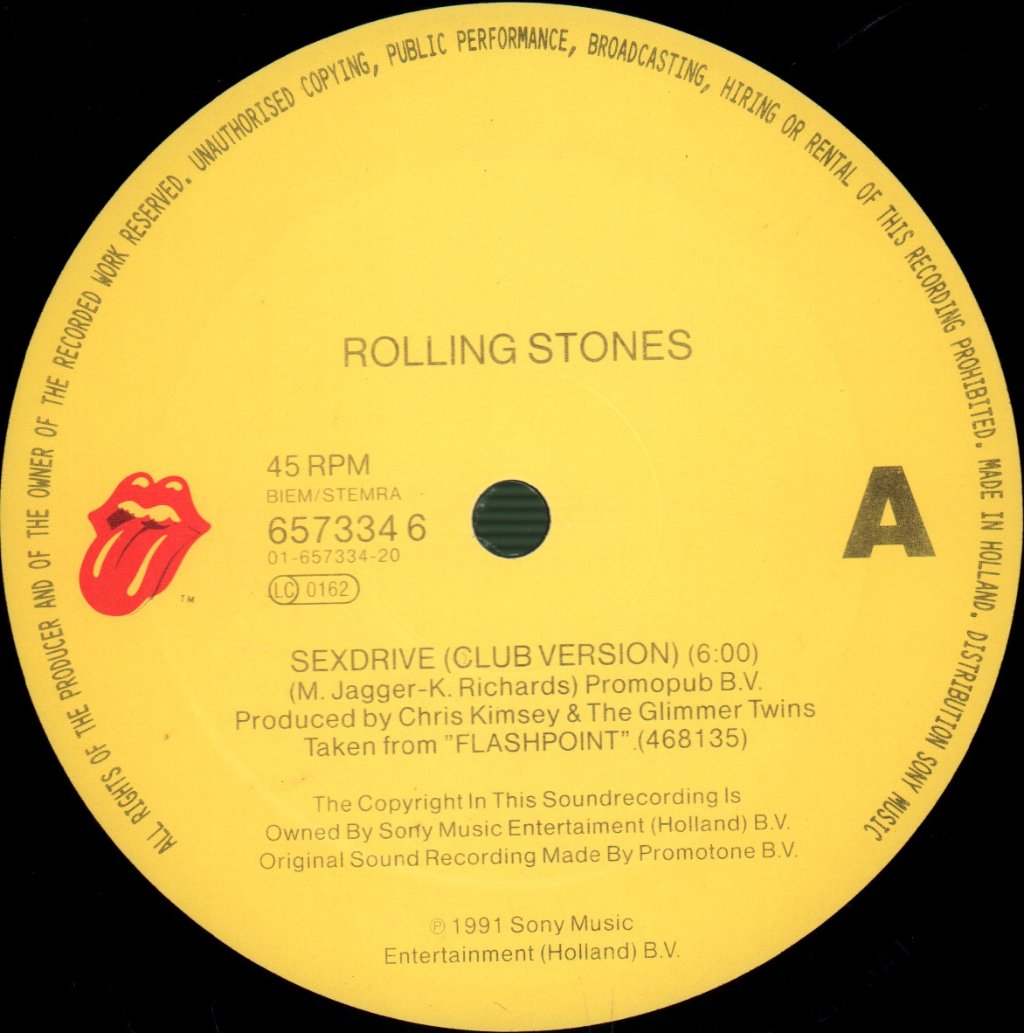 Rolling Stones - Sexdrive - 12 Inch