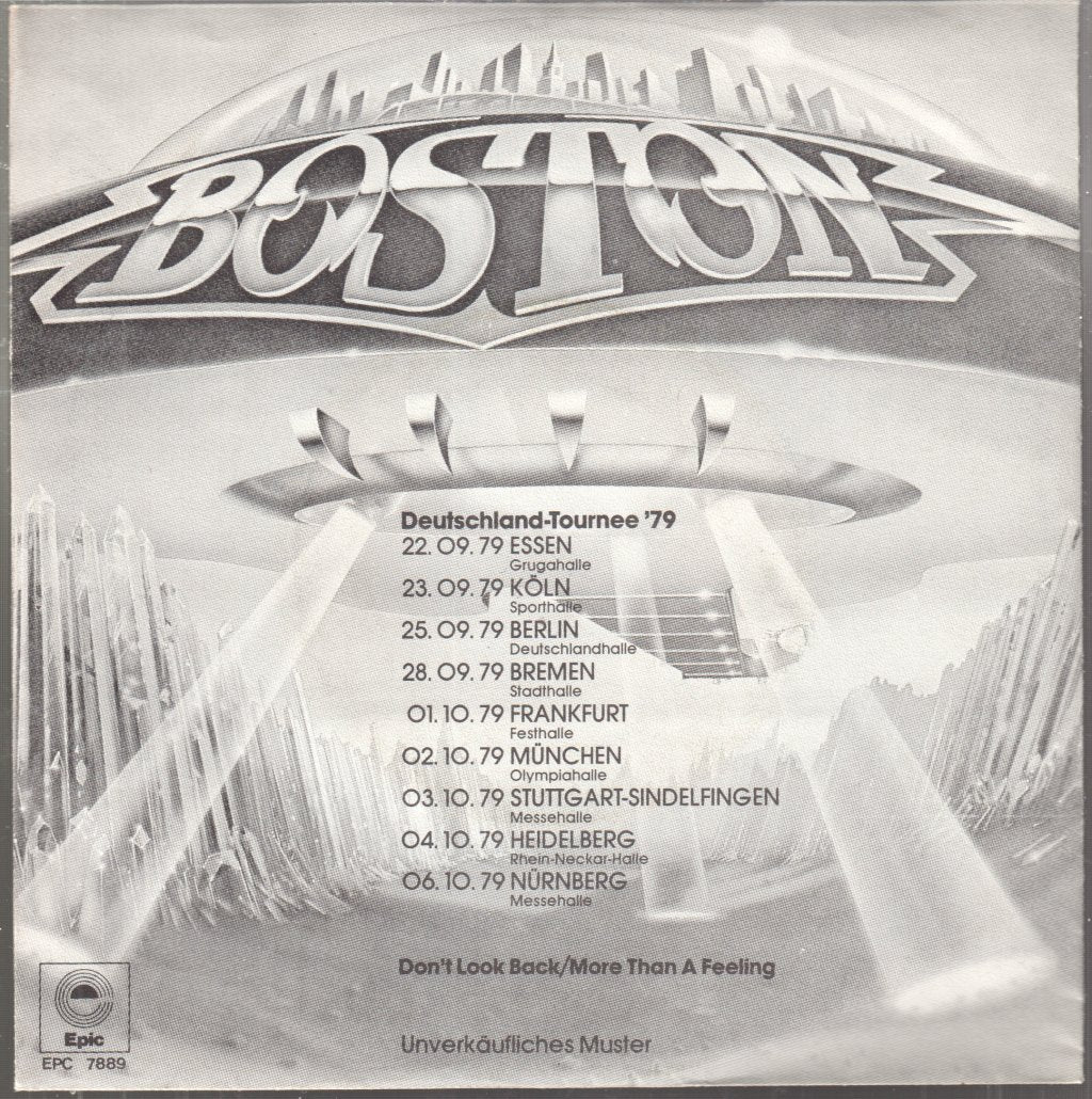 Boston - Don't Look Back/More Than A Feeling - 7 Inch