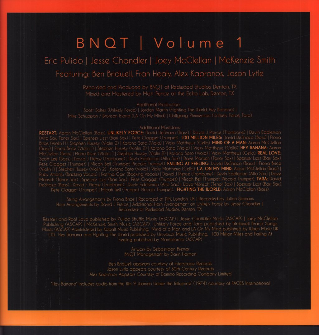 BNQT - Volume One - Lp