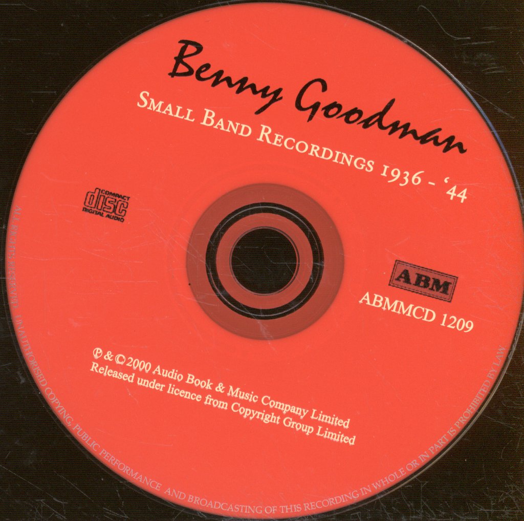Benny Goodman - Small Band Recordings 1936 - '44 - Cd
