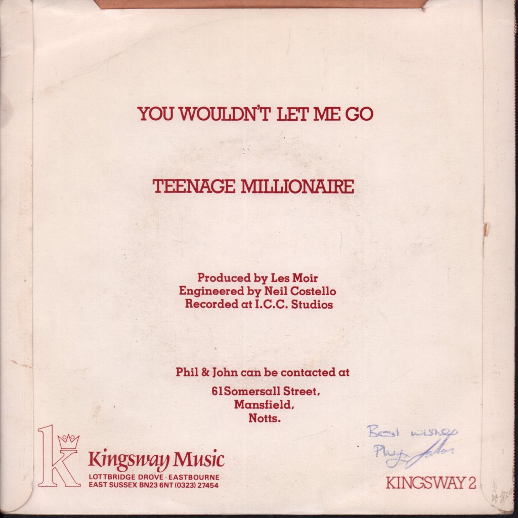Phil And John - You Wouldn't Let Me Go - 7 Inch