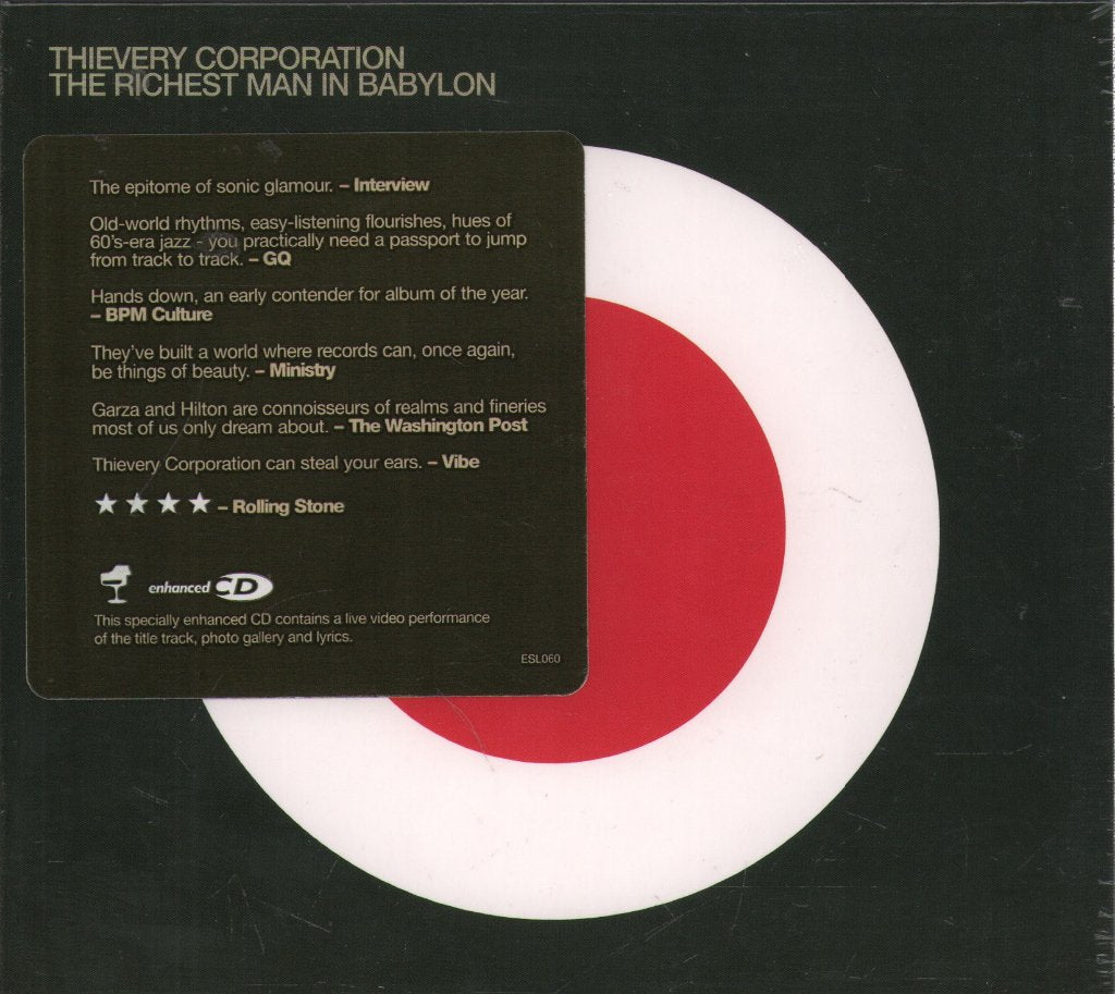 Thievery Corporation - The Richest Man In Babylon - Cd