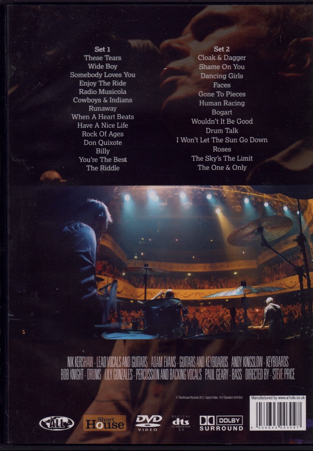 Nik Kershaw - Live At O₂ Shepherd's Bush Empire 28th September 2012 - Dvd