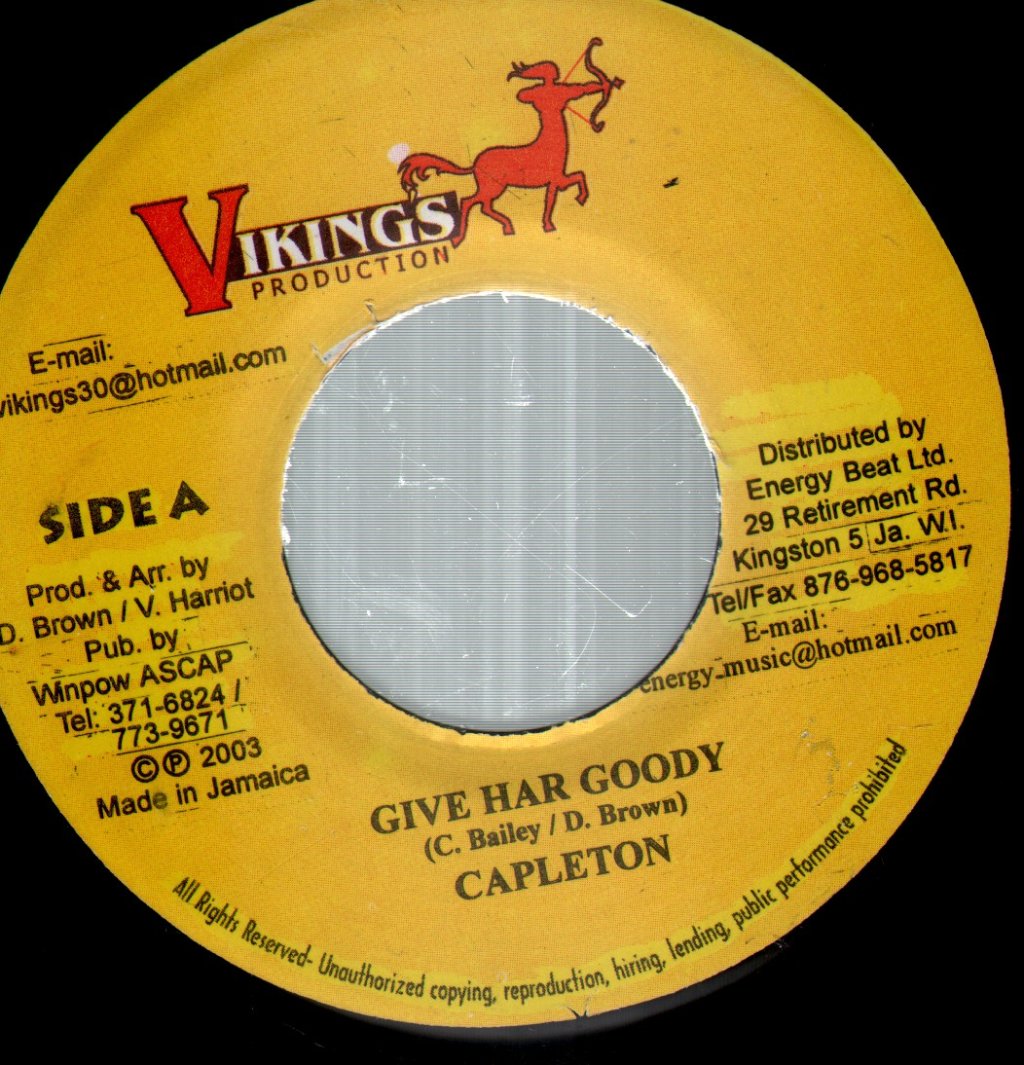 Capleton/Little Capes And Honarabel Vybz - Give Har Goody/Mistiamenia - 7 Inch