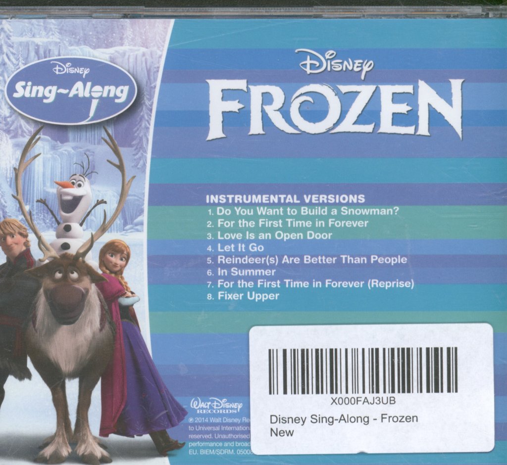 Disney Sing-Along - Frozen - Disney Sing-Along - Frozen - Cd