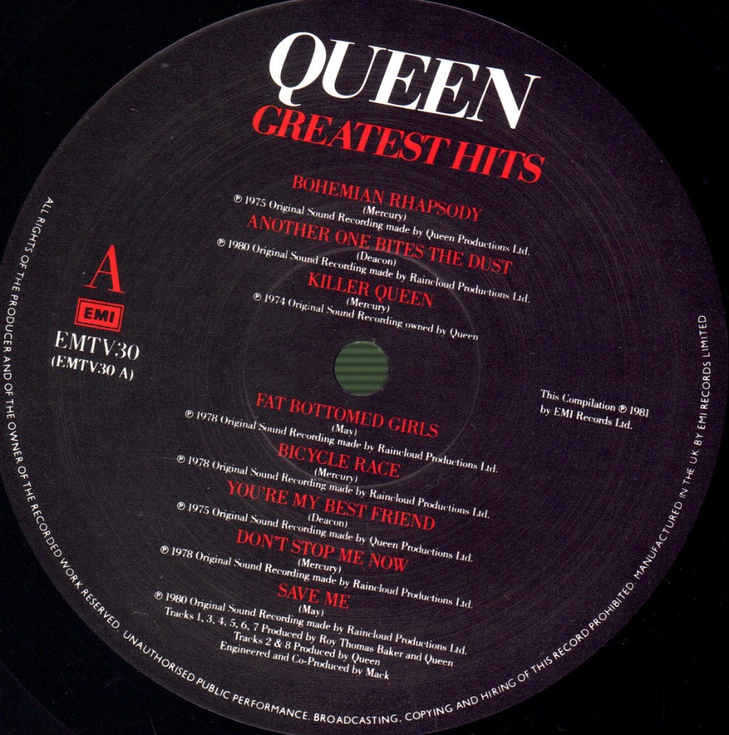 Queen - Greatest Hits - Lp
