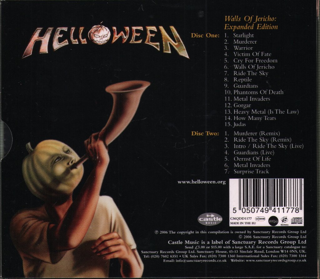 Helloween - Walls Of Jericho - Double Cd