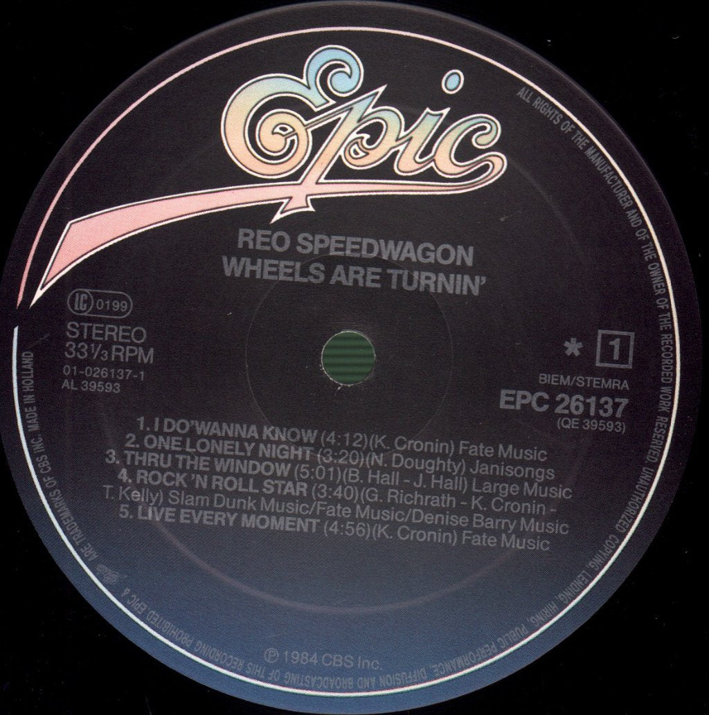 REO Speedwagon - Wheels Are Turnin' - Lp