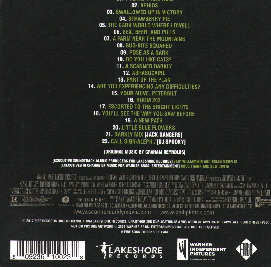 Graham Reynolds - A Scanner Darkly - Original Soundtrack - Cd