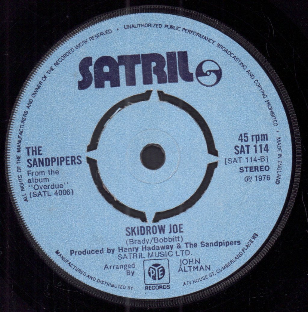 Sandpipers (Easy Listening Group) - Hang On Sloopy - 7 Inch
