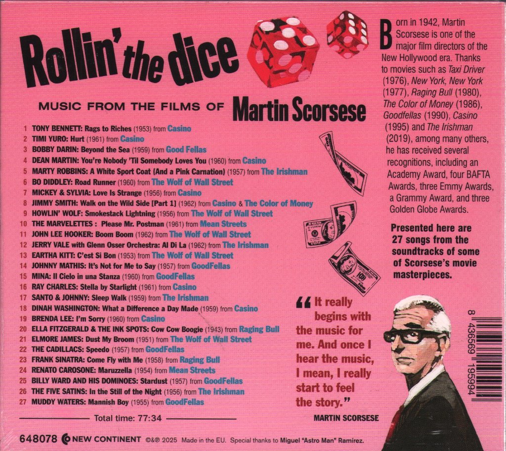 Various Artists - Rollin' the Dice: Music From the Films of Martin Scorsese - Cd