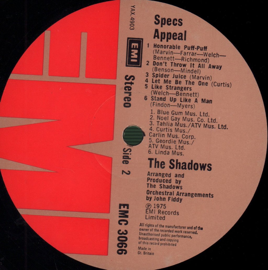 Shadows - Specs Appeal - Lp