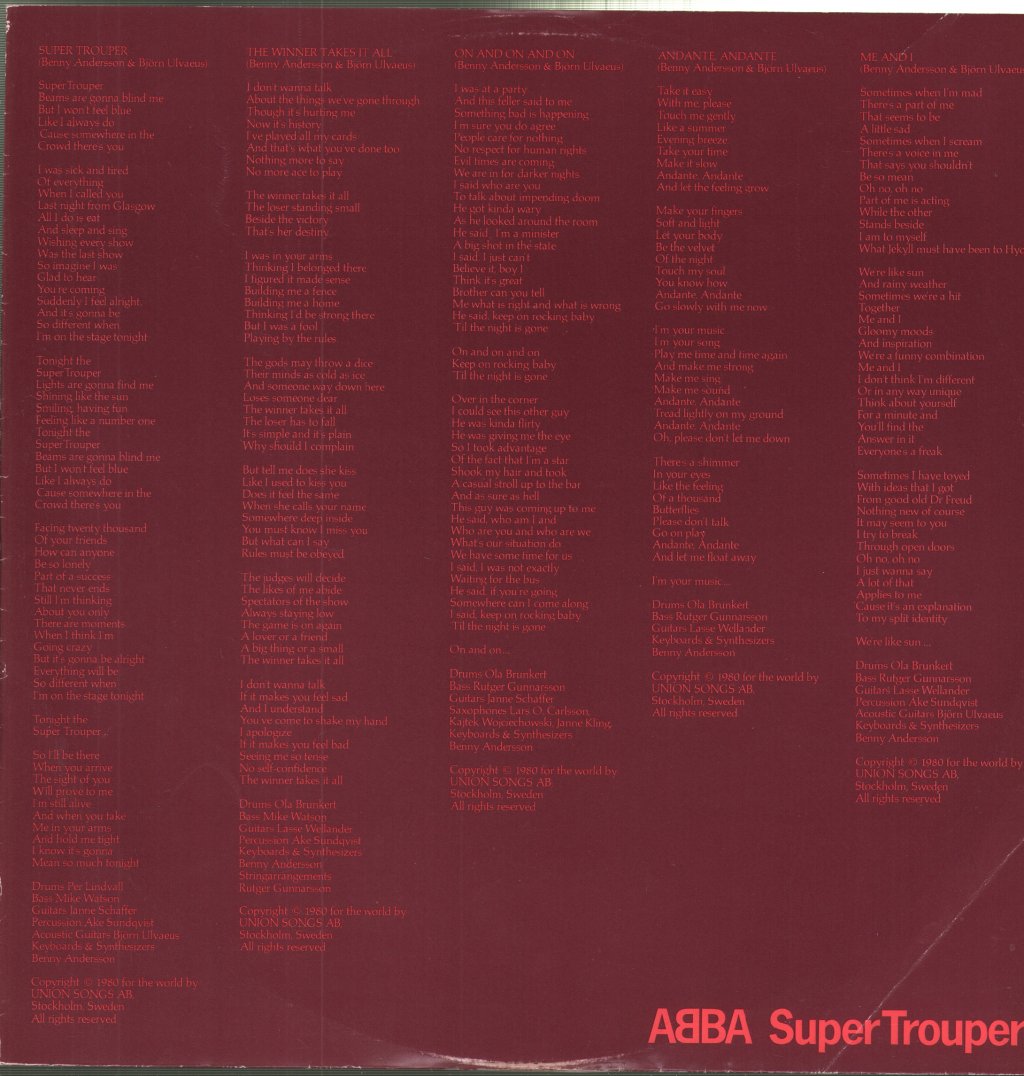 ABBA - Super Trouper - Lp