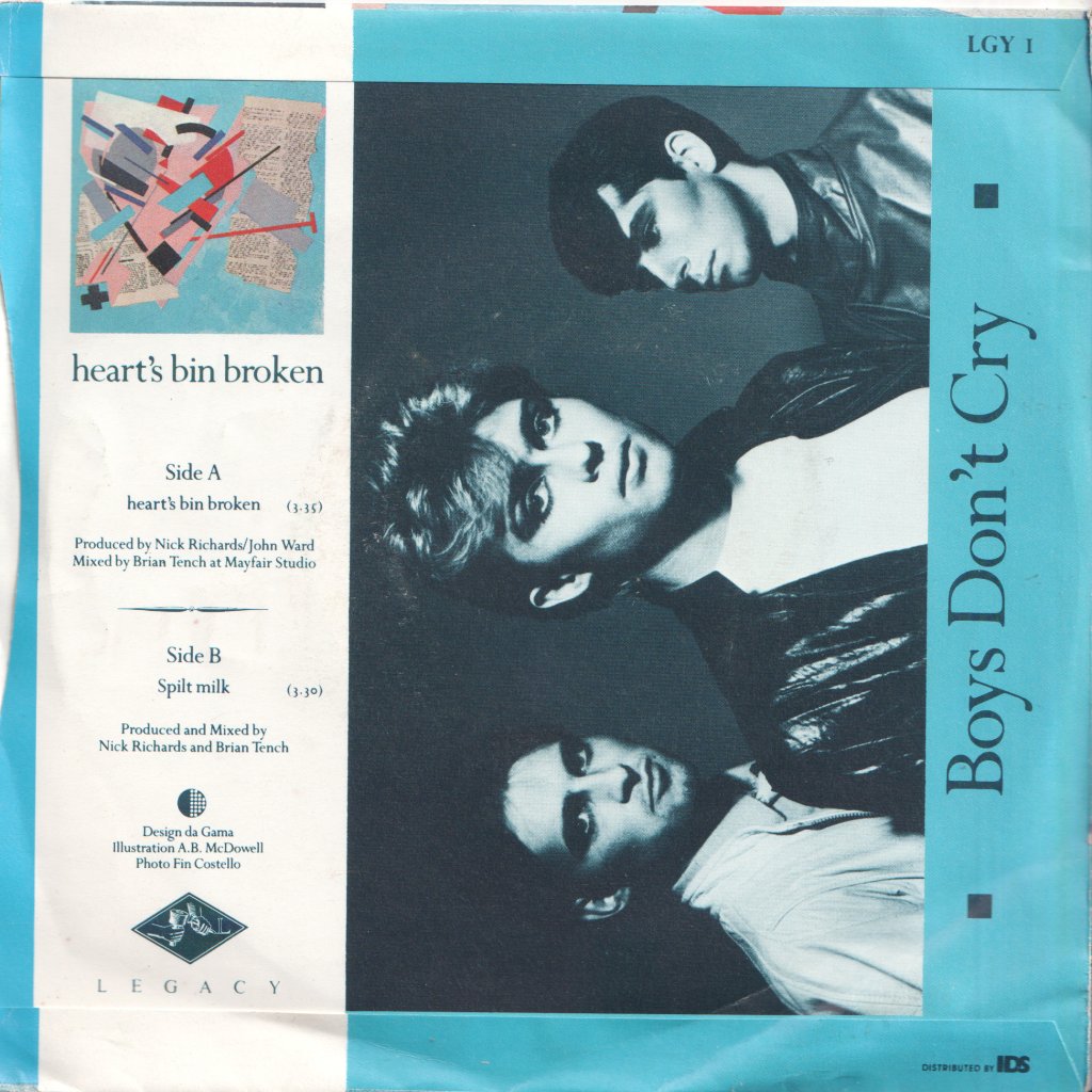 Boys Don't Cry - Heart's Bin Broken - 7 Inch