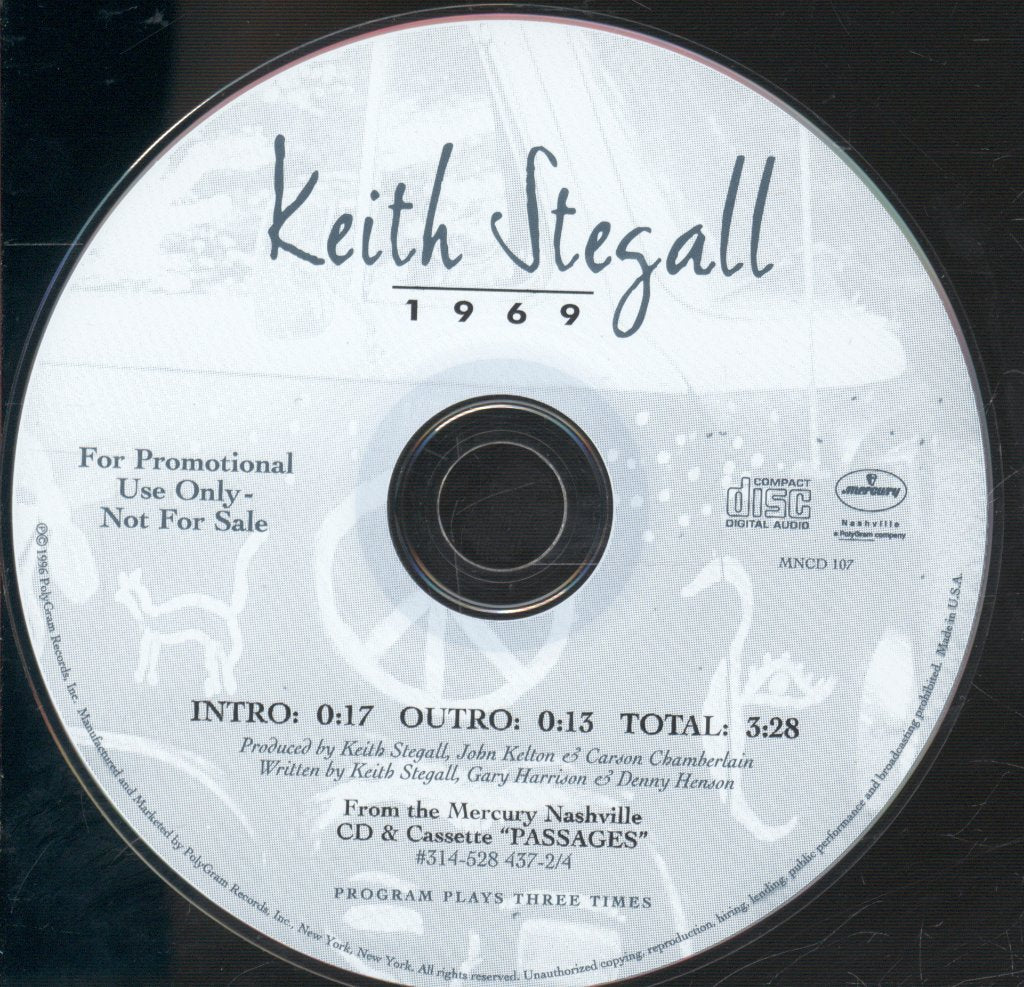 Keith Stegall - 1969 - Cd