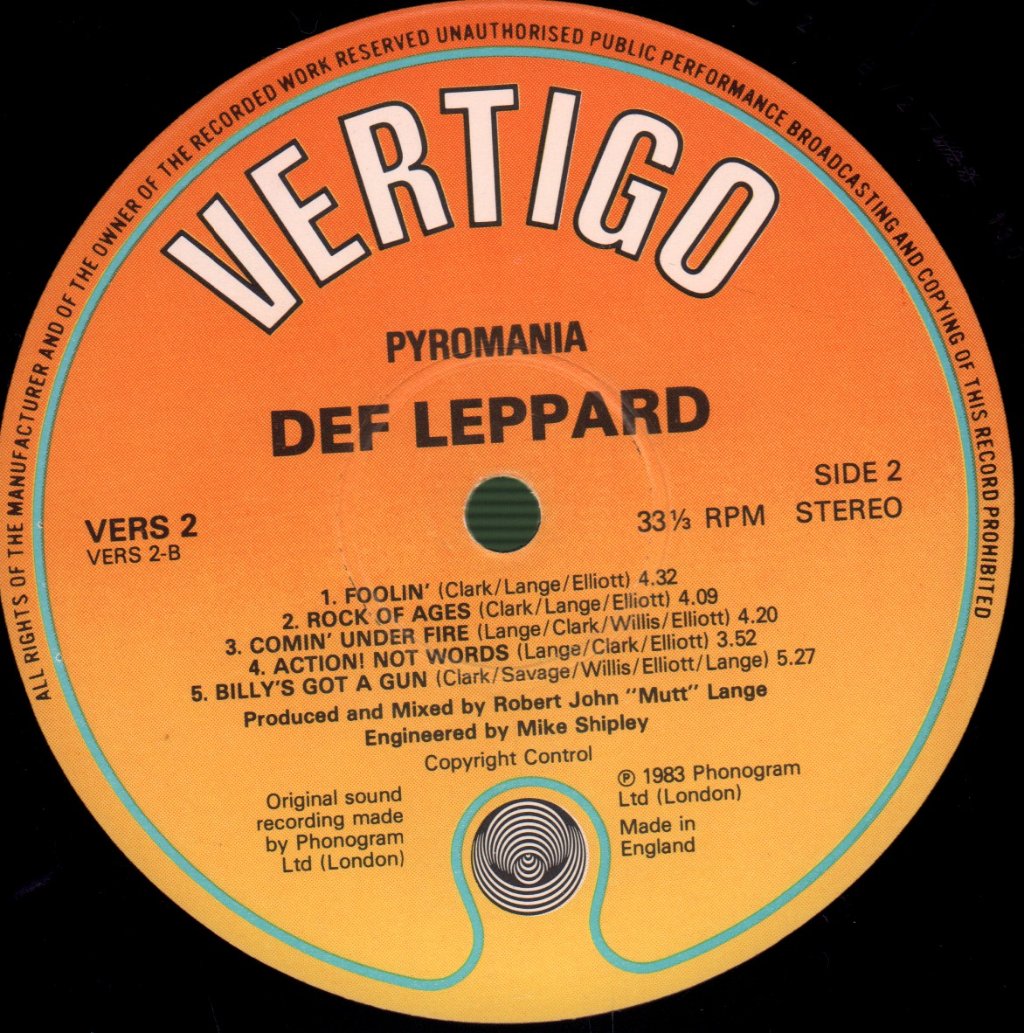 Def Leppard - Pyromania - Lp