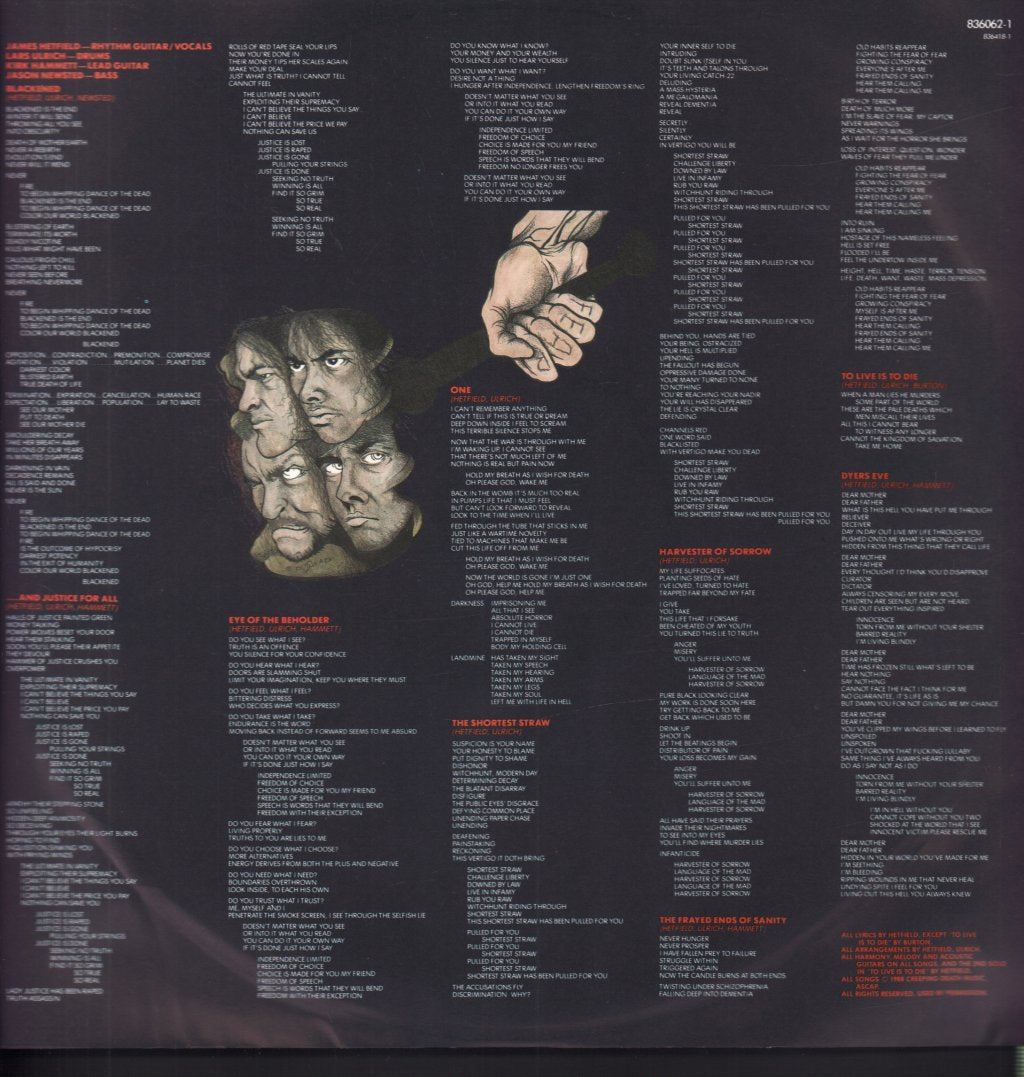 Metallica - And Justice For All - Double Lp