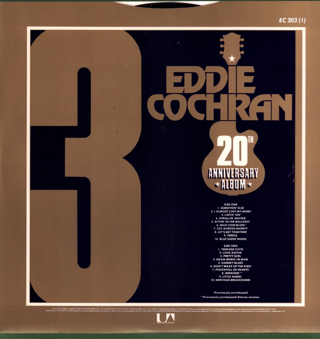 Eddie Cochran - 20th Anniversary Album - Lp Set