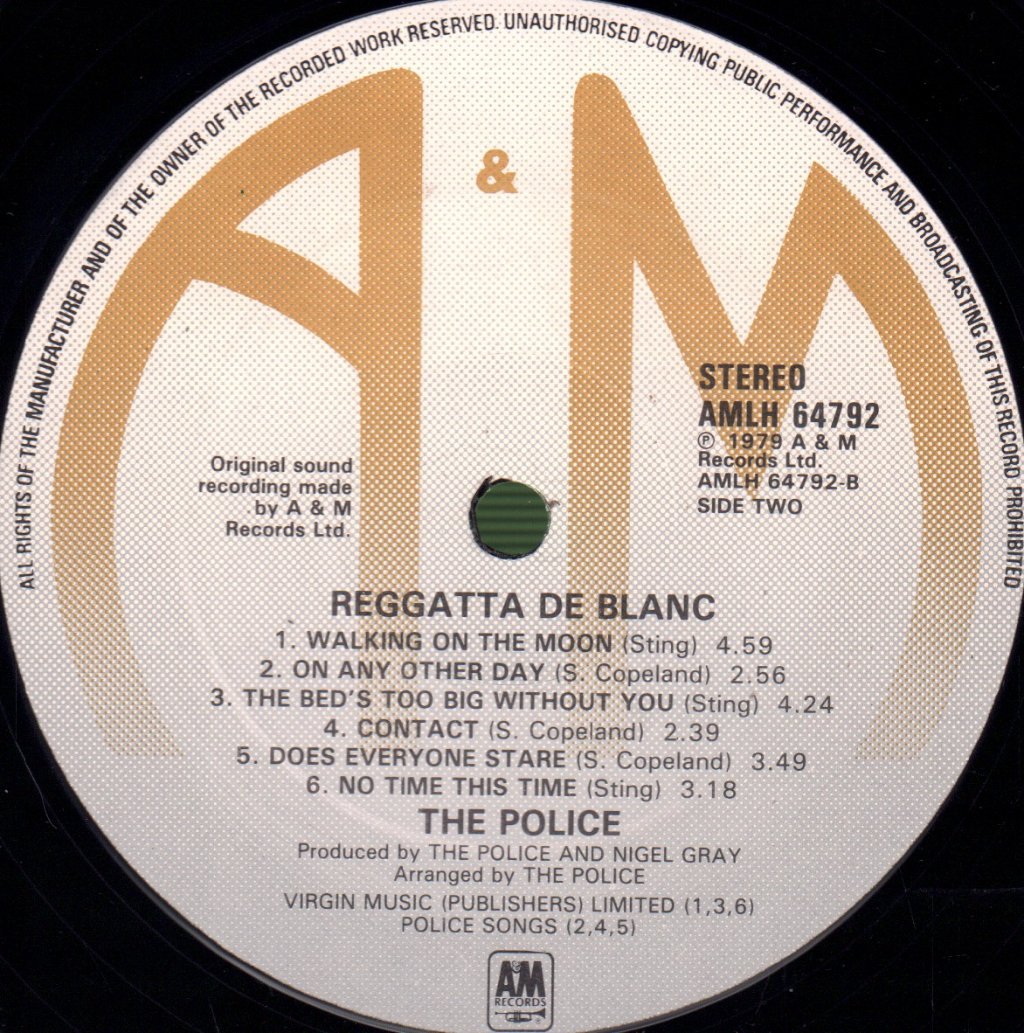 Police - Reggatta De Blanc - Lp