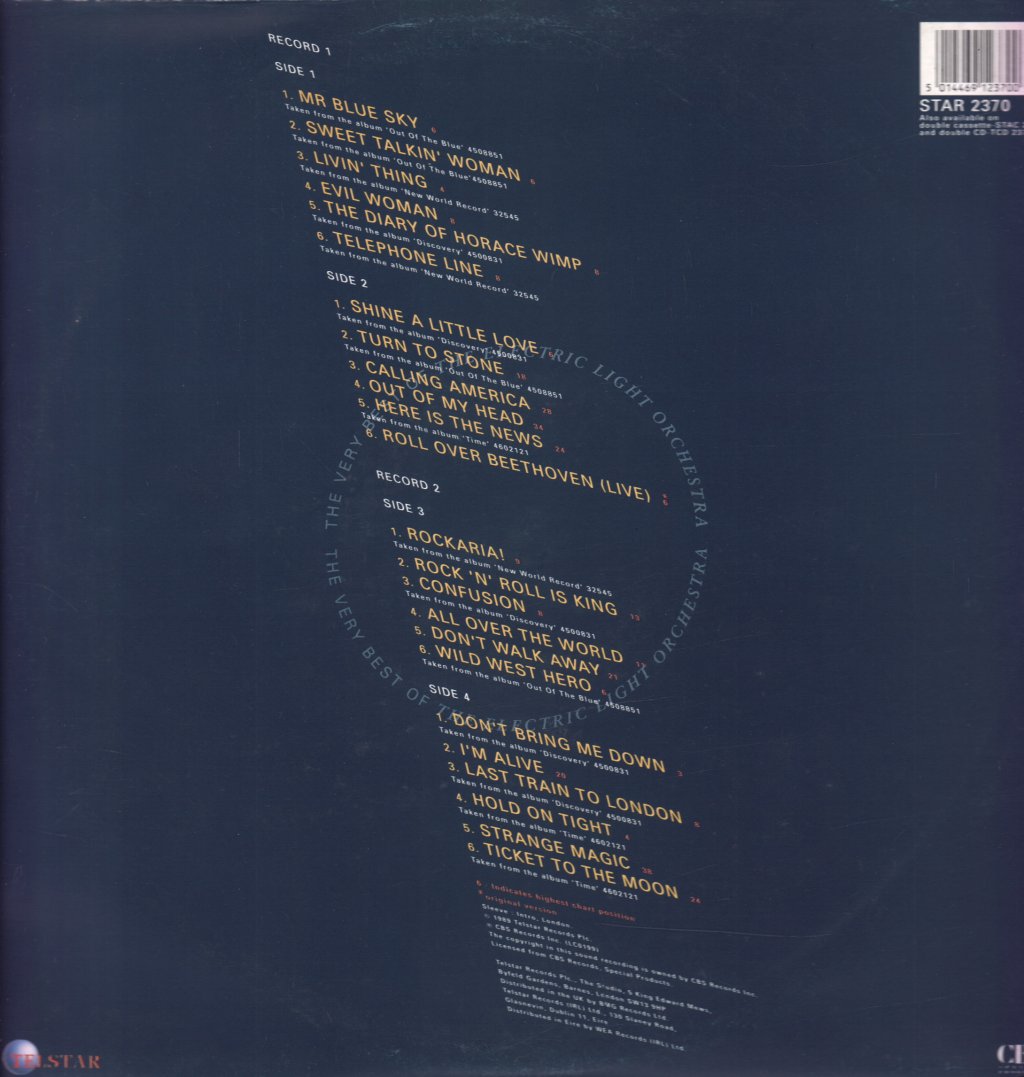 Electric Light Orchestra - Very Best Of The - Double Lp