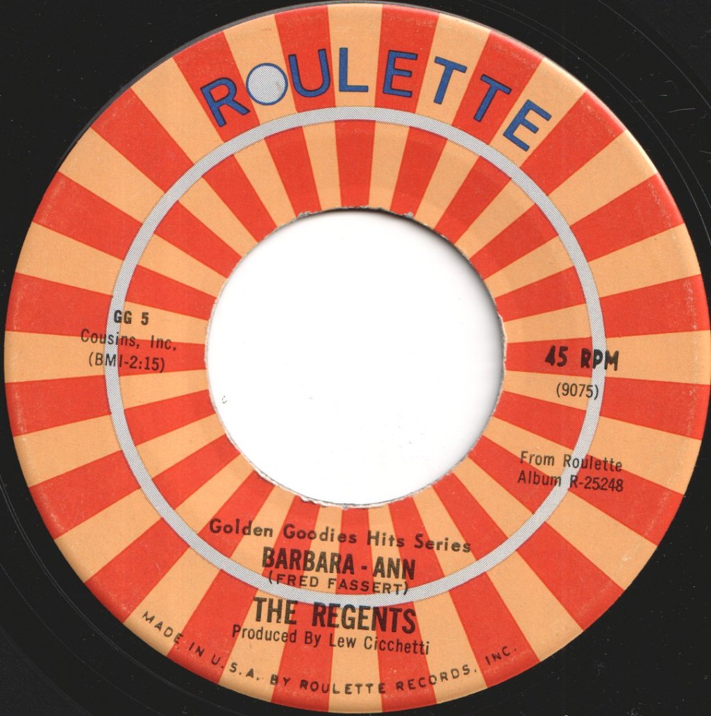 Regents / Rock-A-Teens - Barbara-Ann / Woo-Hoo - 7 Inch