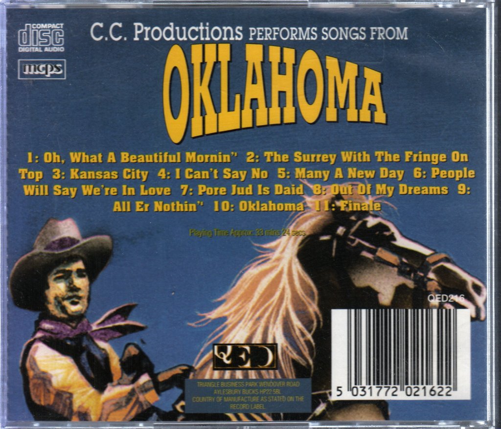 C.C. Productions - Performs Songs  From Oklahoma - Cd