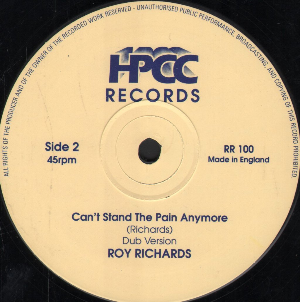 Roy Richards - Can't Stand The Pain Anymore - 12 Inch