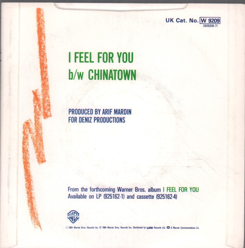 Chaka Khan - I Feel For You - 7 Inch