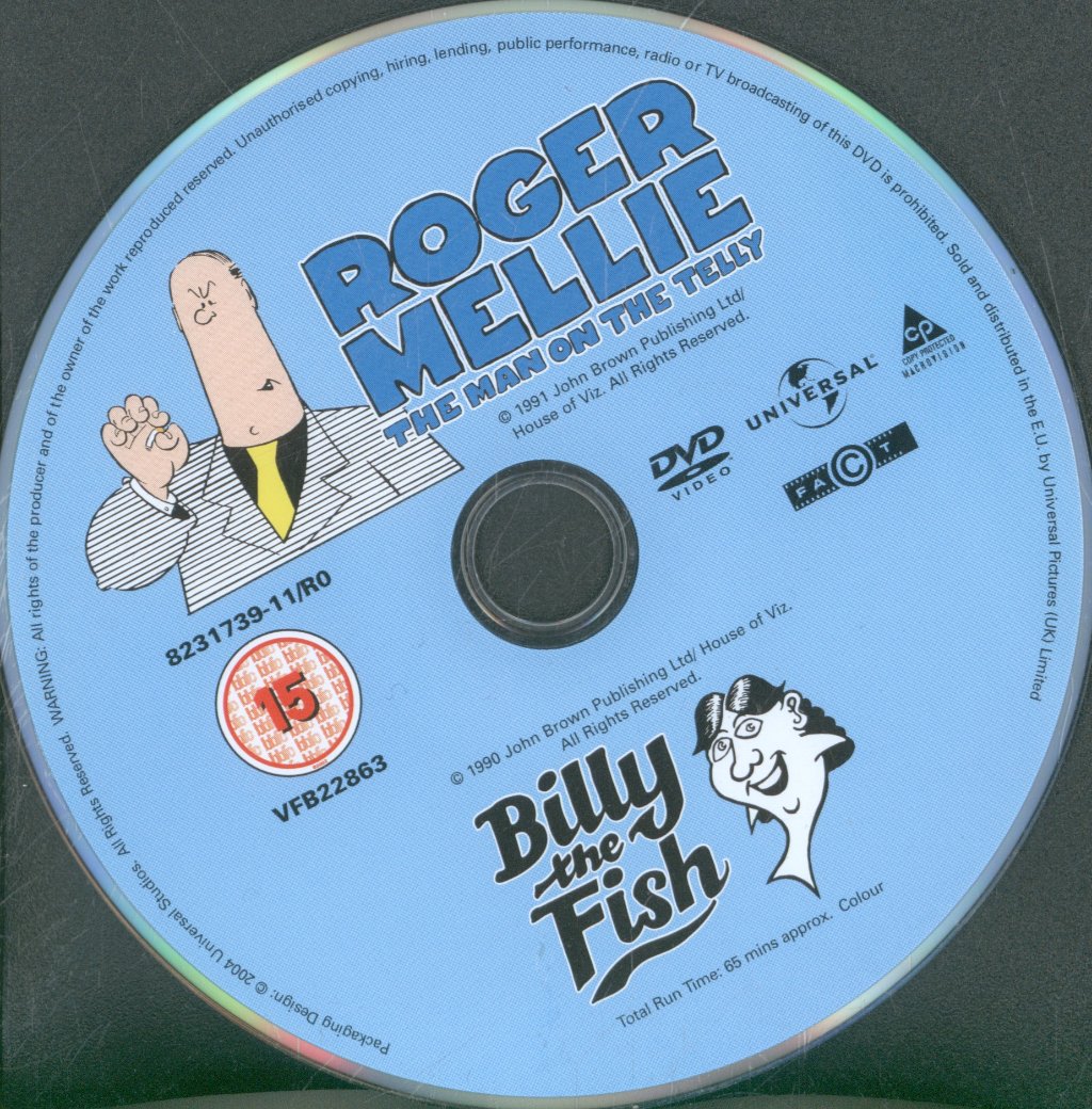VIZ (cartoon) - Roger Melly Man On The Telly / Billy The Fish - Dvd
