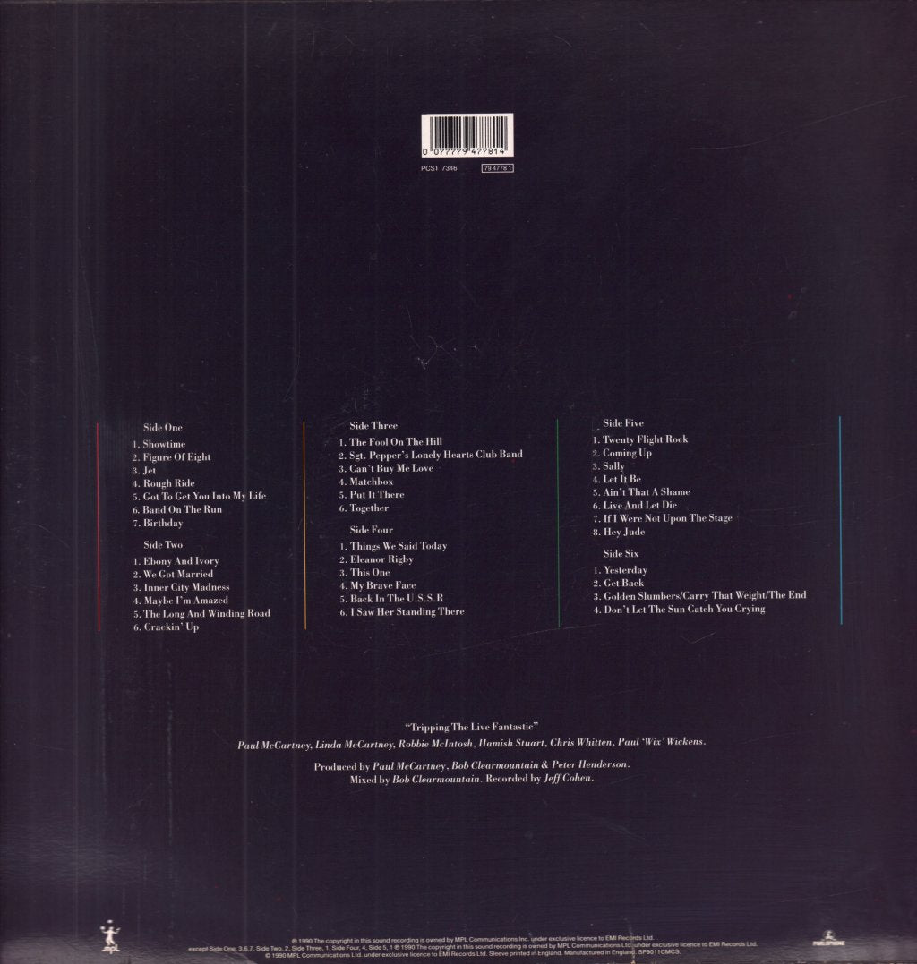 Paul McCartney - Tripping The Live Fantastic - Triple Lp