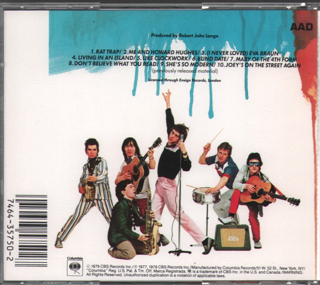 Boomtown Rats - A Tonic For The Troops - Cd