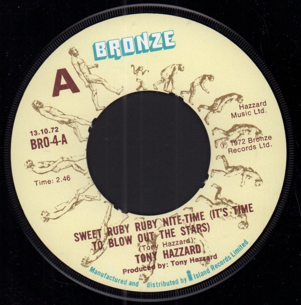 Tony Hazzard - Sweet Ruby Ruby Nite-Time - 7 Inch
