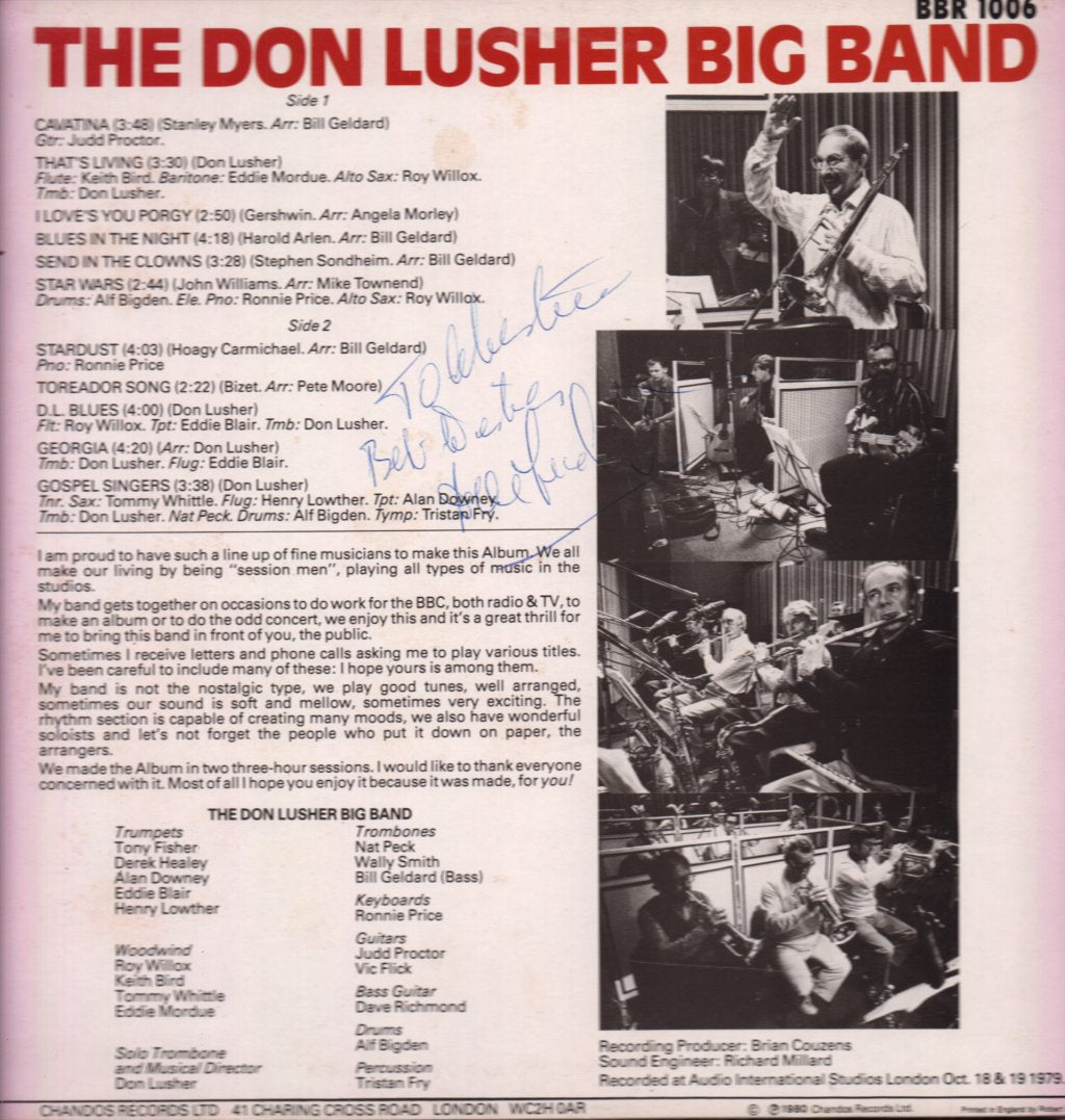 Don Lusher Big Band - Cavatina (Theme From 'The Deer Hunter') - Lp