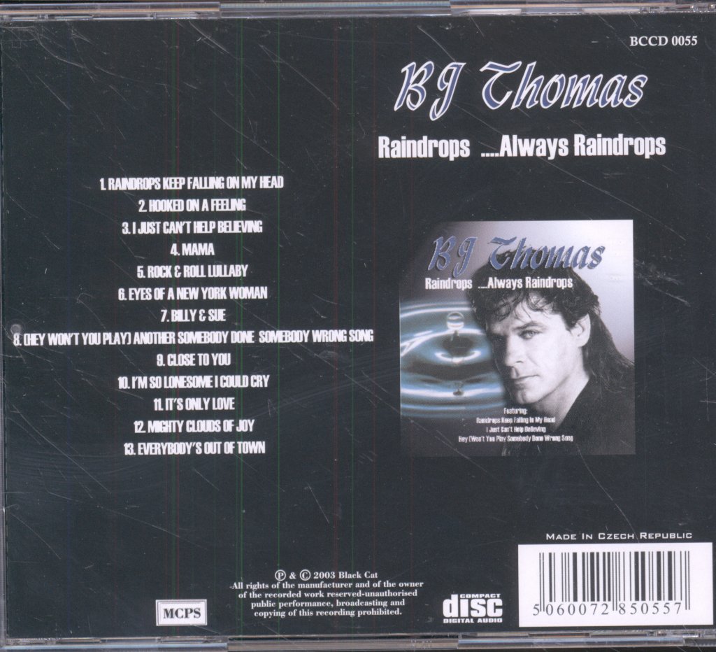 B.J. Thomas - Raindrops ....Always Raindrops - Cd