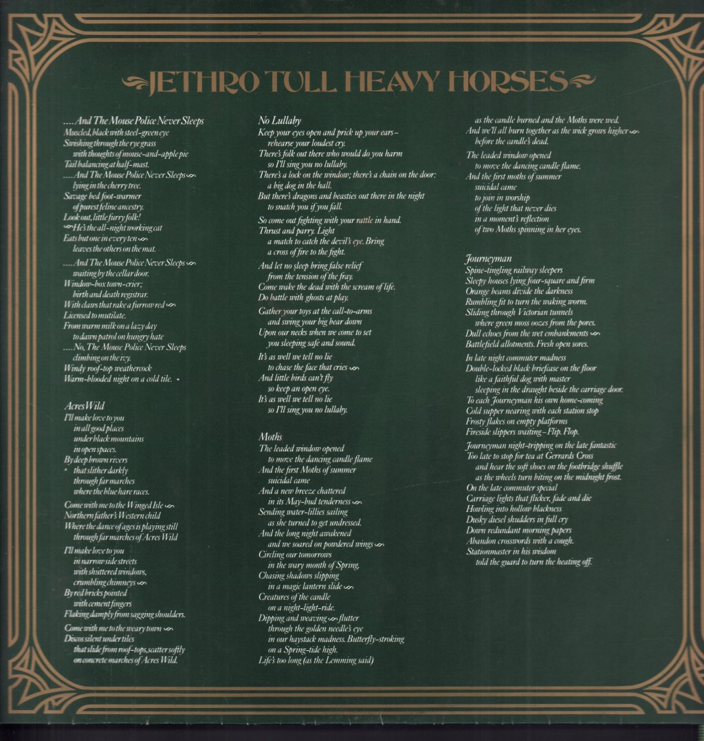 Jethro Tull - Heavy Horses - Lp