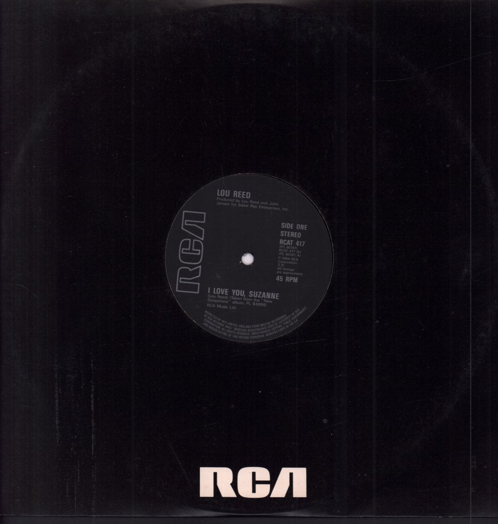 Lou Reed - I Love You, Suzanne - 12 Inch